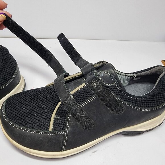 New Feet Medical Footwear Womens 9.5 Black Leather Mesh Comfort Sneakers - Picture 9 of 9